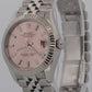 2023 PAPERS Rolex DateJust 31mm PINK 18K White Gold Steel JUBILEE 278274 BOX