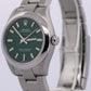 BRAND NEW 2024 PAPERS Rolex Oyster Perpetual GREEN Steel 31mm 277200 Watch BOX