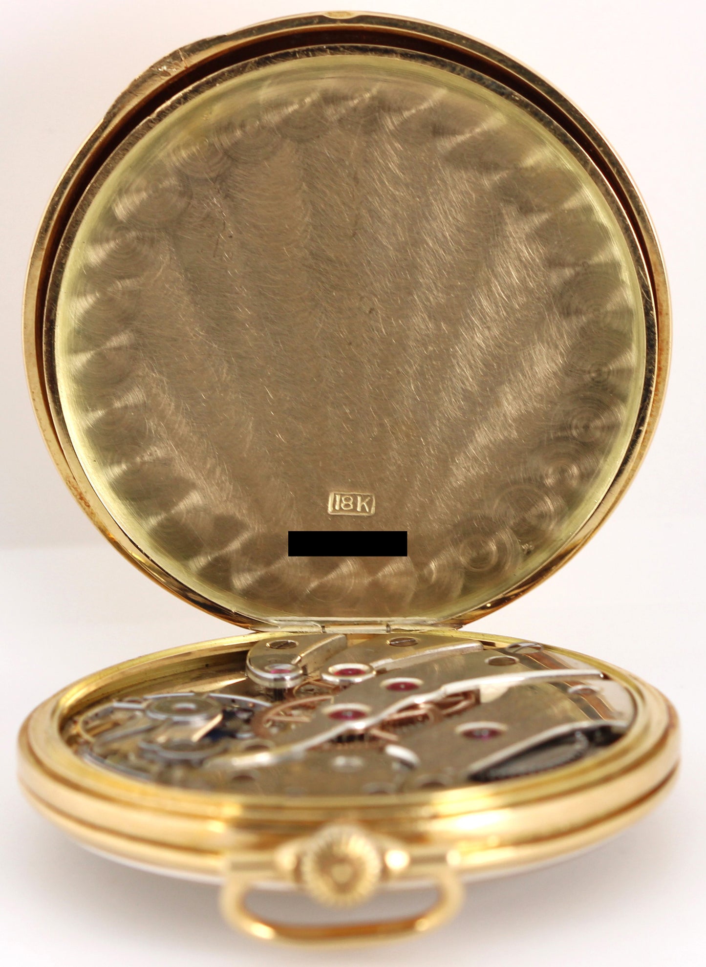VINTAGE Tiffany & Co. by Longines 18k Gold Open-Face Silver 42.5mm Pocket Watch