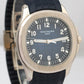 Patek Philippe Aquanaut BLUE 18K White Gold Rubber 42.2mm Watch 5168G-001 BOX