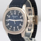 Patek Philippe Aquanaut BLUE 18K White Gold Rubber 42.2mm Watch 5168G-001 BOX