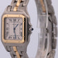 Cartier Panthere ONE ROW 18K Yellow Gold Steel 29mm Roman Quartz 187957 W25027B5