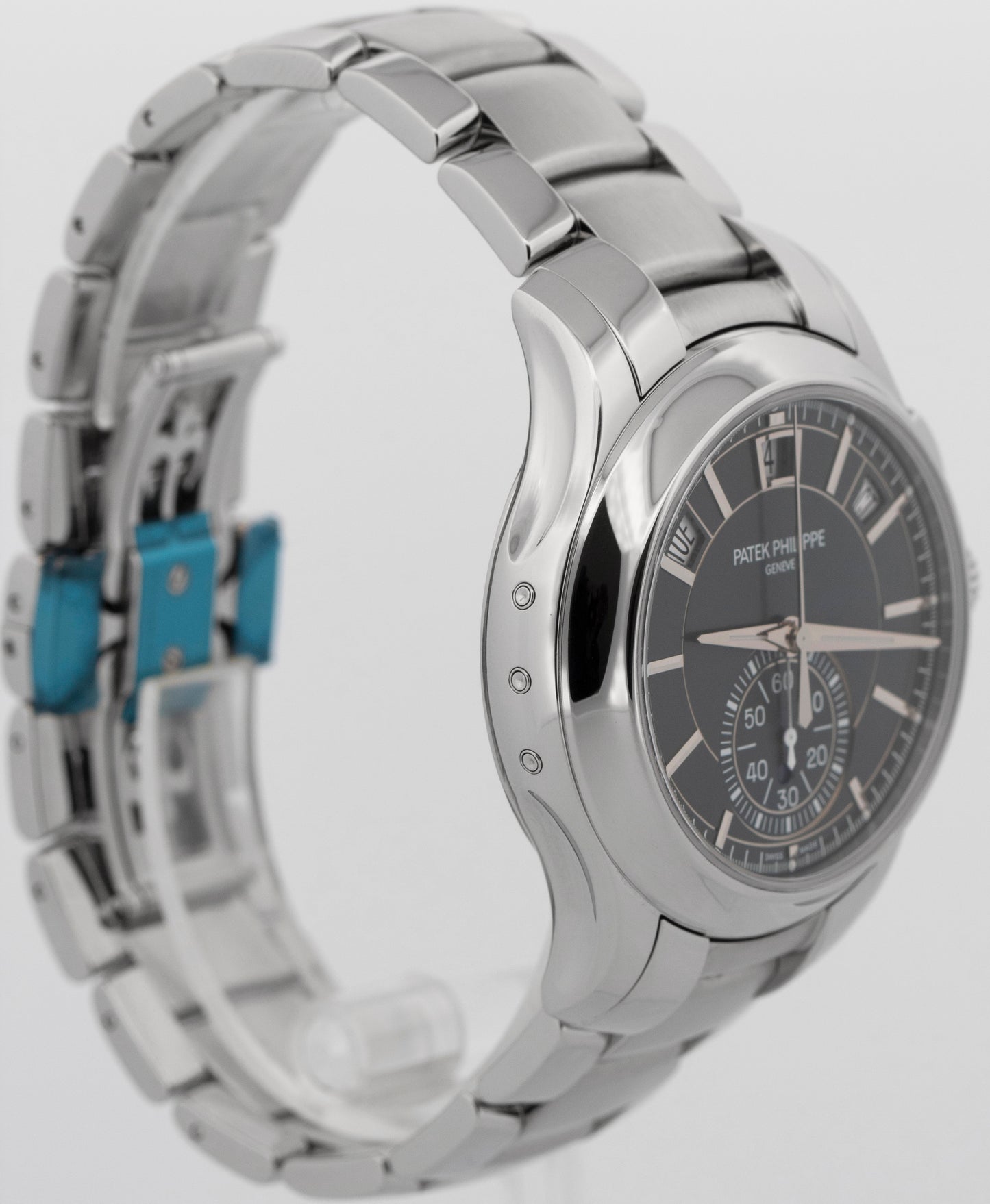 2022 PAPERS Patek Philippe Flyback Complications GREEN Steel Annual 5905/1A BOX