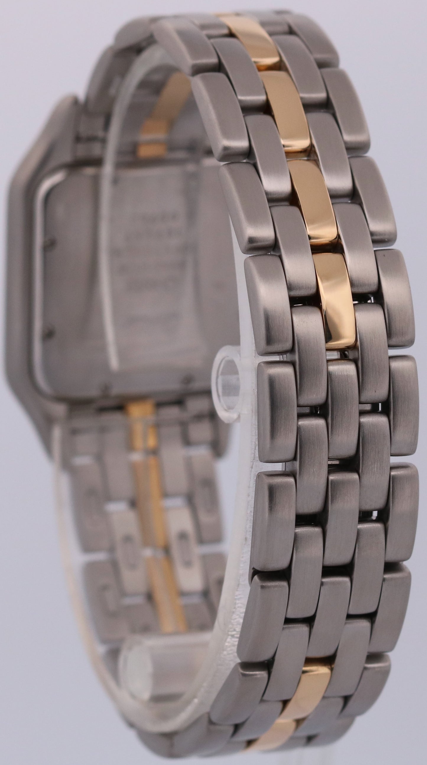 Cartier Panthere ONE ROW 18K Yellow Gold Steel 29mm Roman Quartz 187957 W25027B5