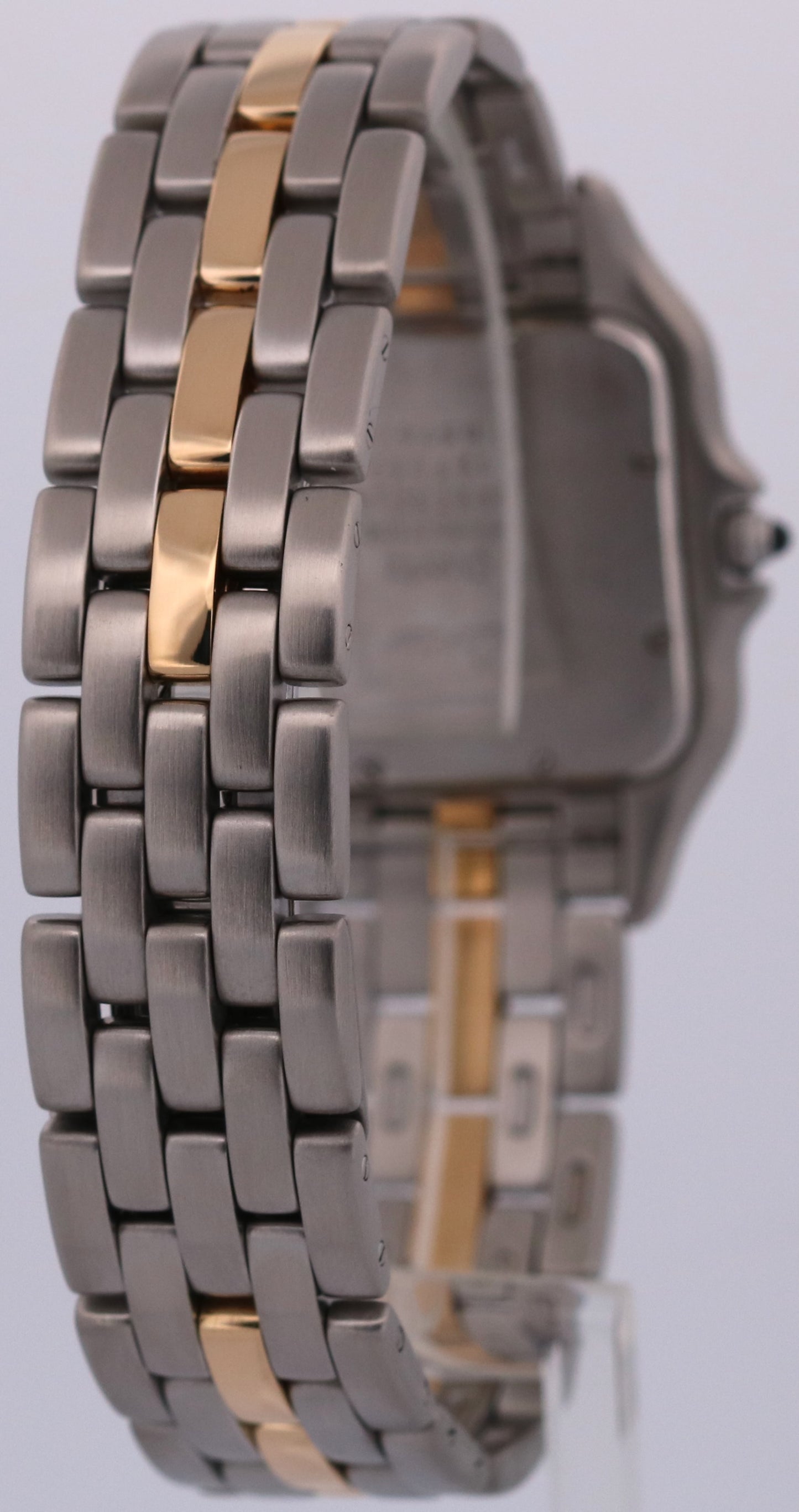 Cartier Panthere ONE ROW 18K Yellow Gold Steel 29mm Roman Quartz 187957 W25027B5