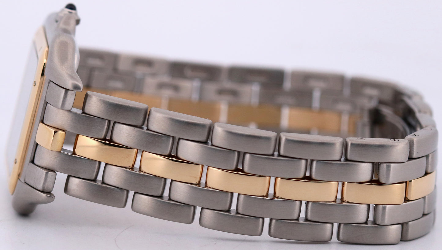 Cartier Panthere ONE ROW 18K Yellow Gold Steel 29mm Roman Quartz 187957 W25027B5