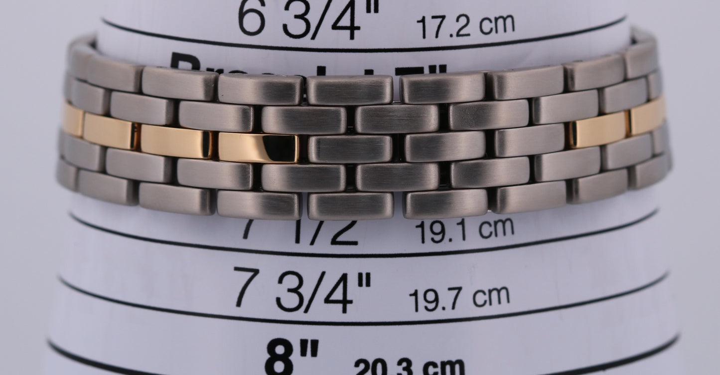 Cartier Panthere ONE ROW 18K Yellow Gold Steel 29mm Roman Quartz 187957 W25027B5