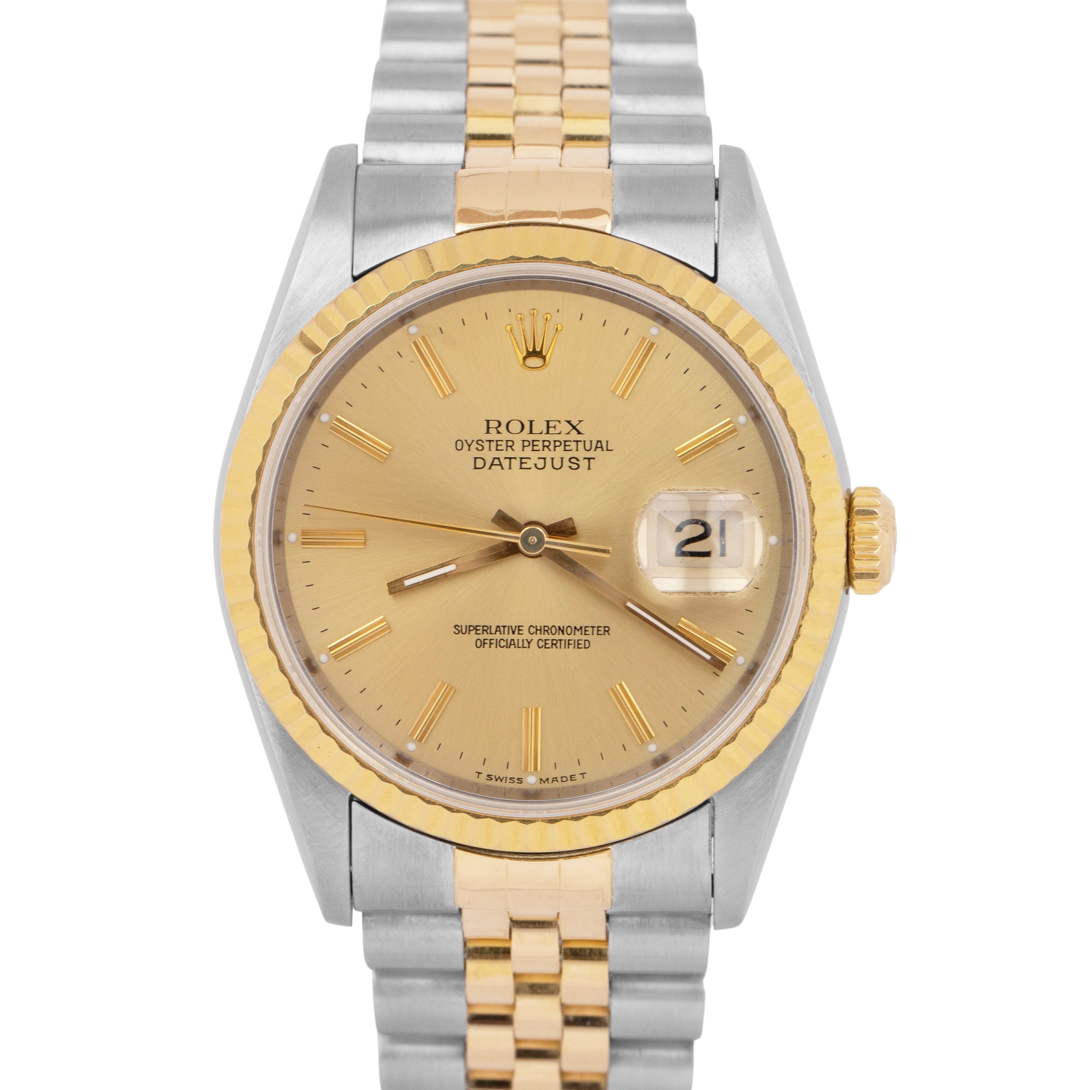 Rolex datejust outlet 36mm champagne dial