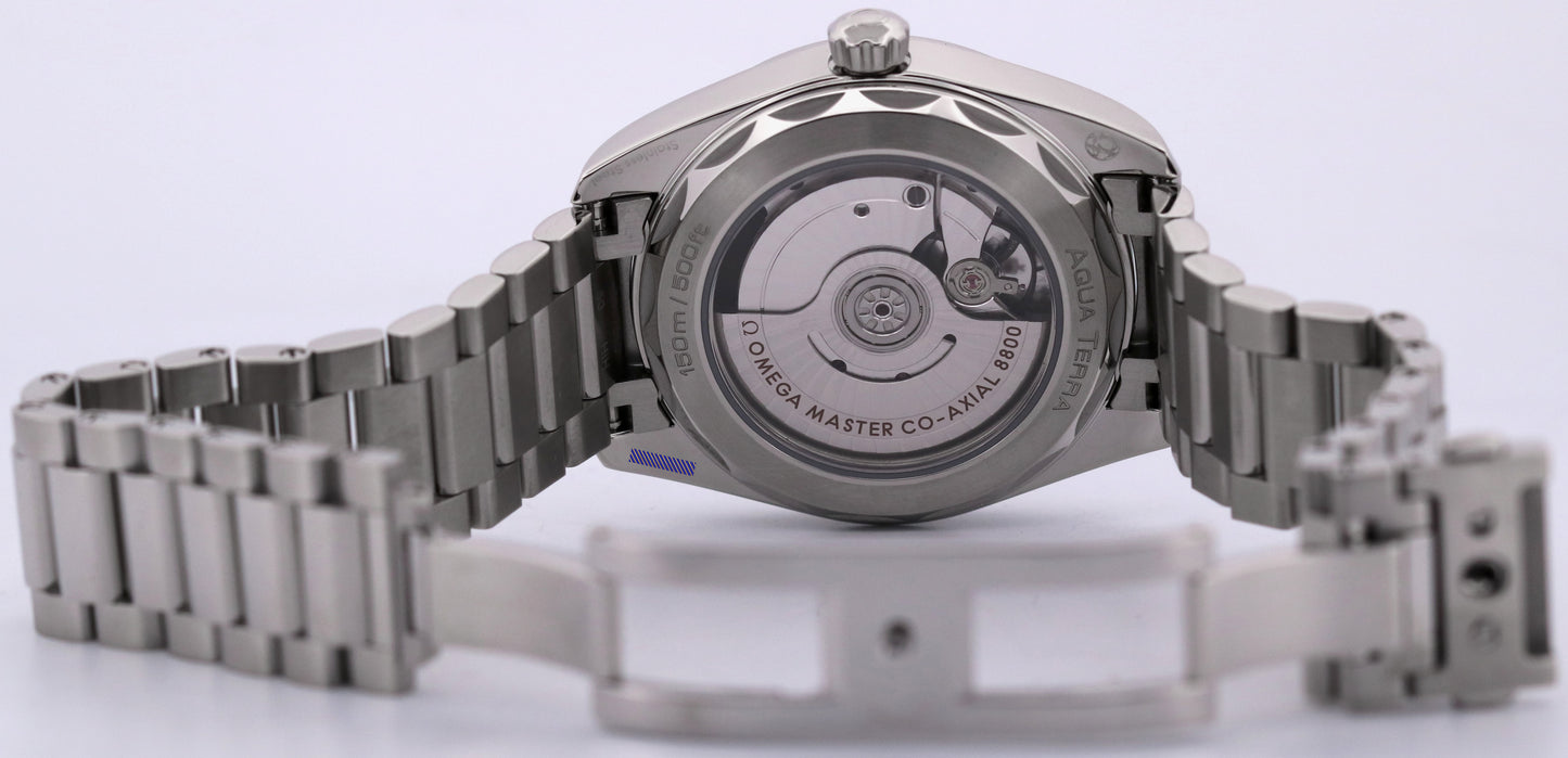 PAPERS Omega Seamaster Aqua Terra Shades GREEN 38mm 220.10.38.20.10.002 BOX