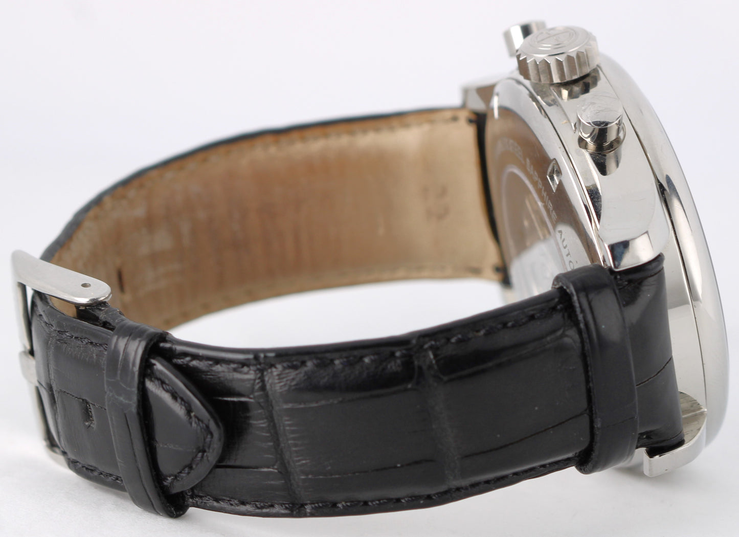 Ernst Benz Chronolunar Stainless Steel Black Arabic 47mm GC10311 10300 Watch