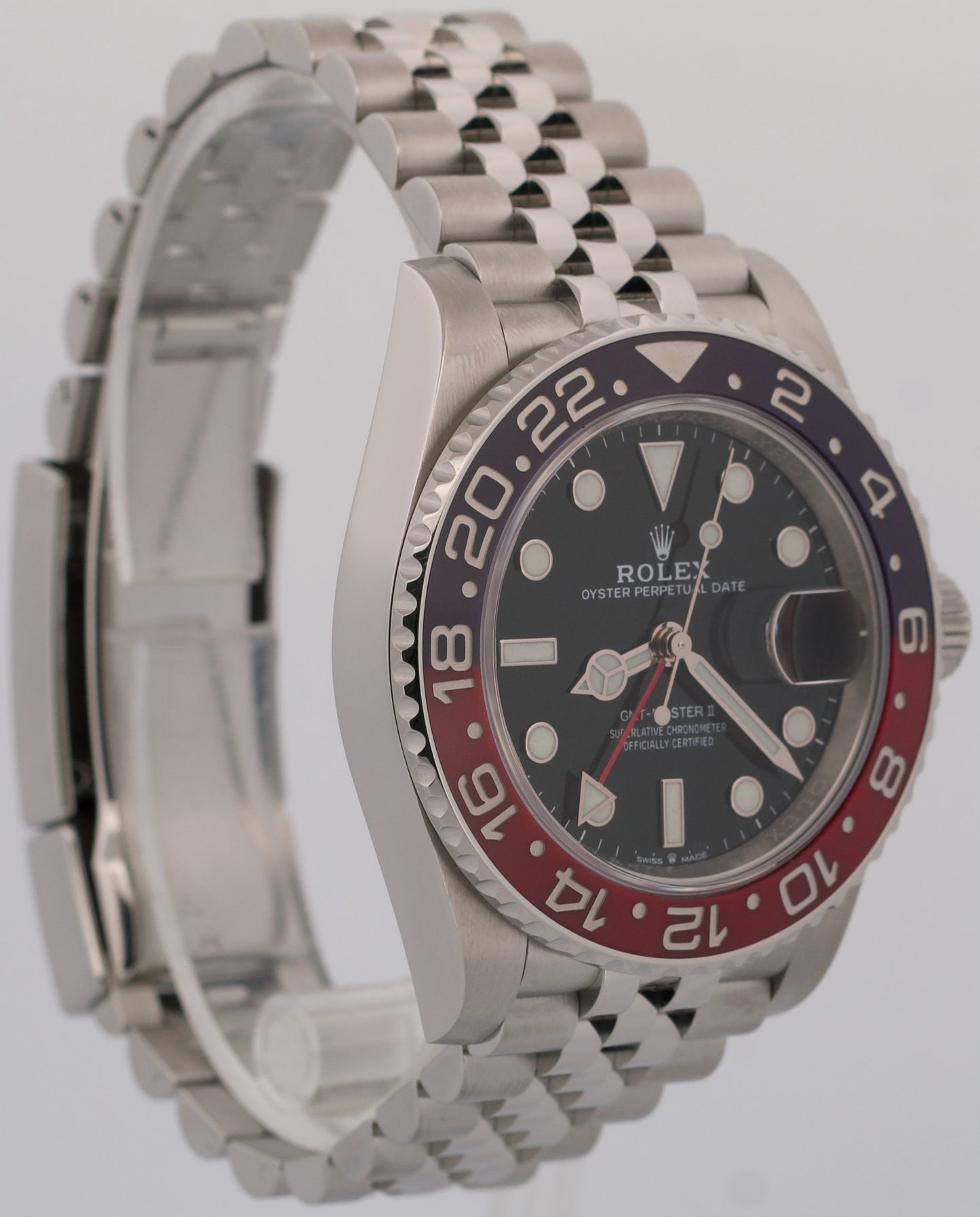 2020 PAPERS Rolex GMT-Master II PEPSI Red Blue 40mm JUBILEE 126710 BLRO BOX