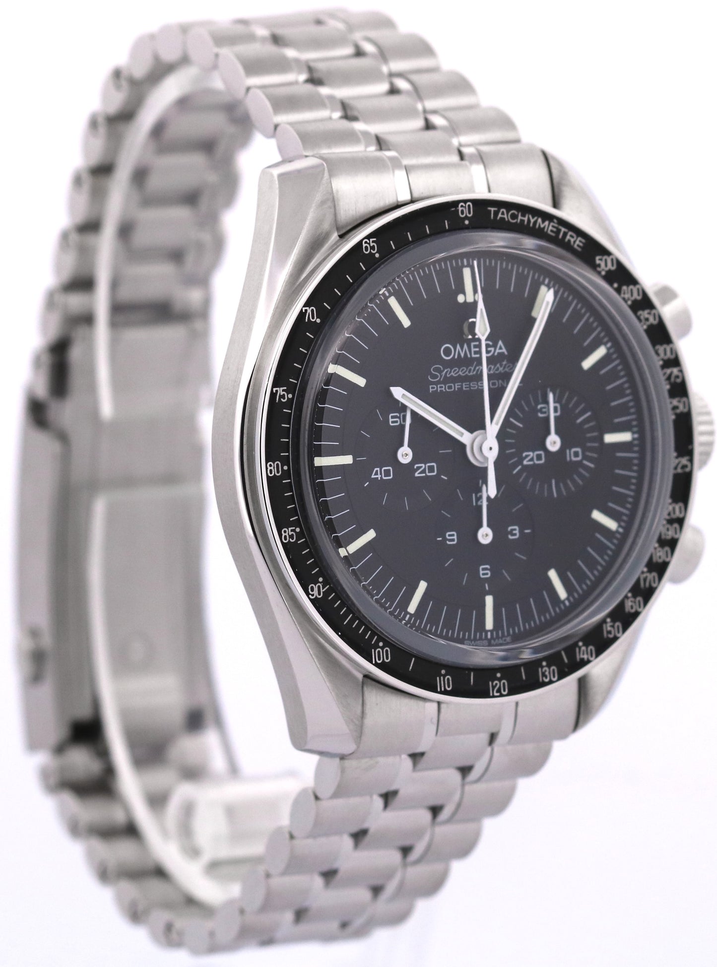 2024 PAPERS Omega Speedmaster Moonwatch 42mm Black Steel 310.30.42.50.01.001 BOX