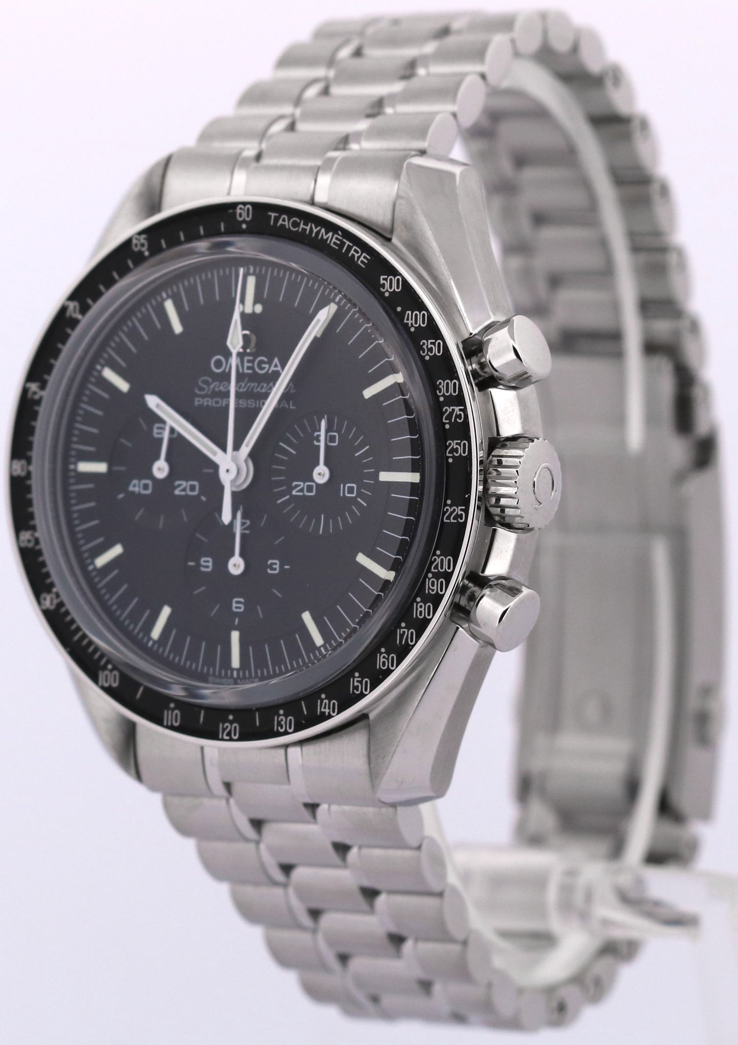 2024 PAPERS Omega Speedmaster Moonwatch 42mm Black Steel 310.30.42.50.01.001 BOX