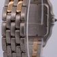 Ladies Cartier Panthere Midsize IVORY 18K Gold Steel TWO ROW 27mm Quartz 83949