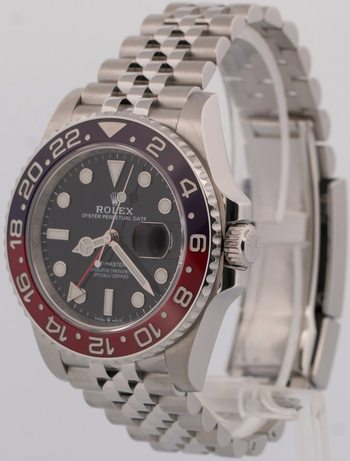 2020 PAPERS Rolex GMT-Master II PEPSI Red Blue 40mm JUBILEE 126710 BLRO BOX