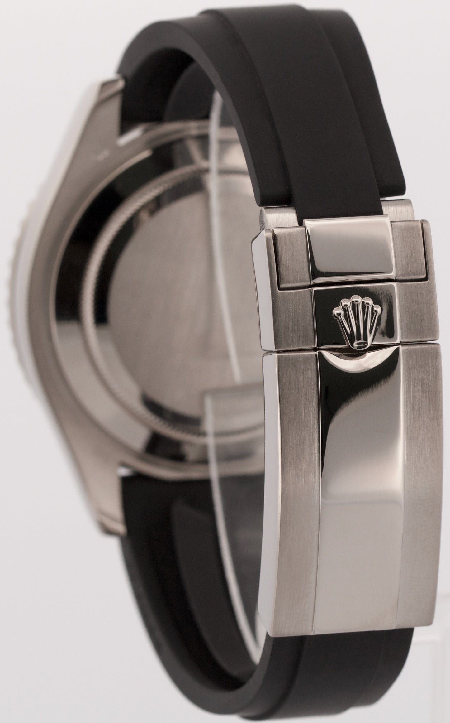 2019 PAPERS Rolex Yacht-Master BLACK 18K White Gold Oysterflex 42mm 226659 BOX