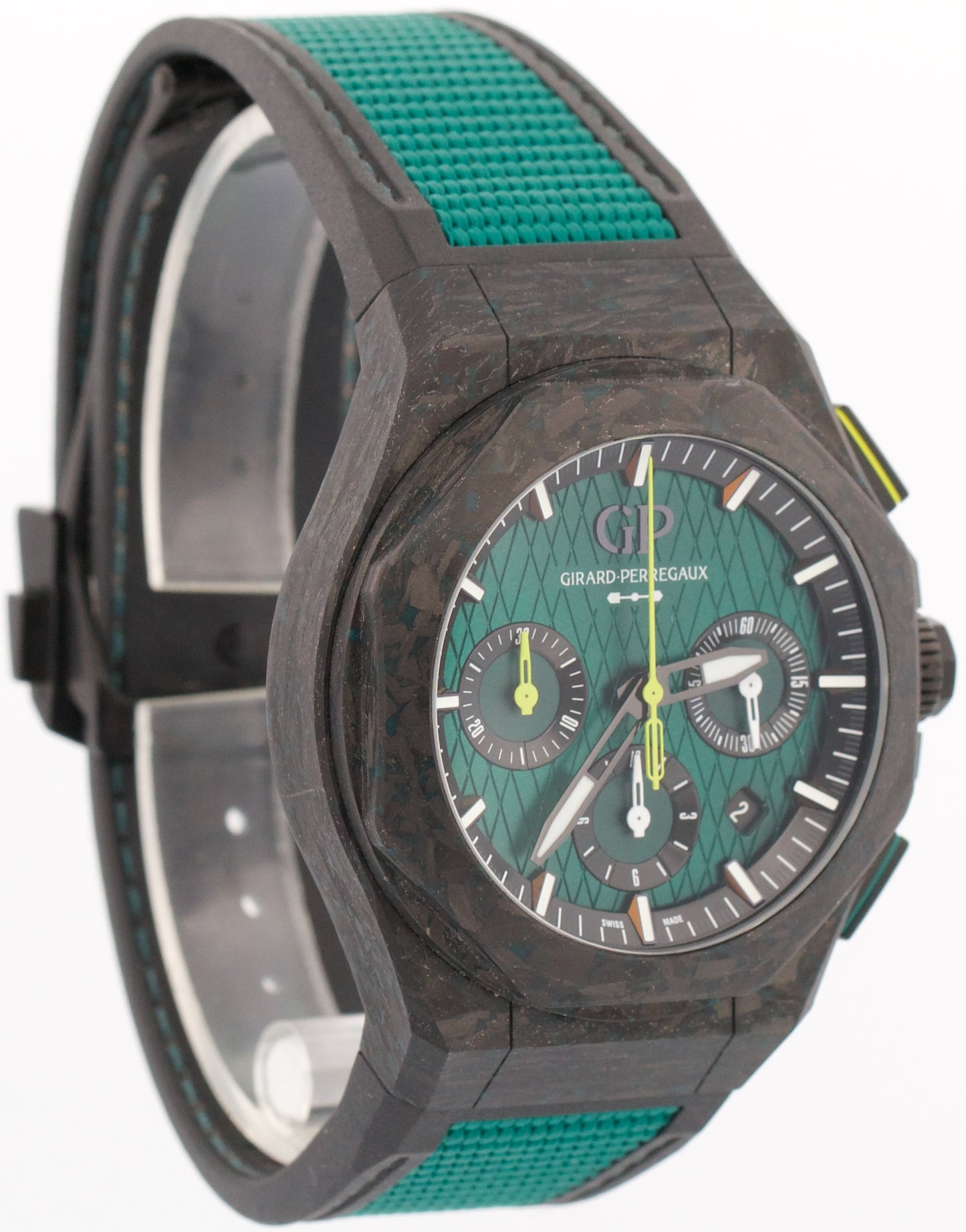 PAPERS Girard Perregaux Laureato Absolute ASTON MARTIN F1 81060-41-3071-1CX BOX