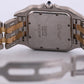 Ladies Cartier Panthere Midsize IVORY 18K Gold Steel TWO ROW 27mm Quartz 83949