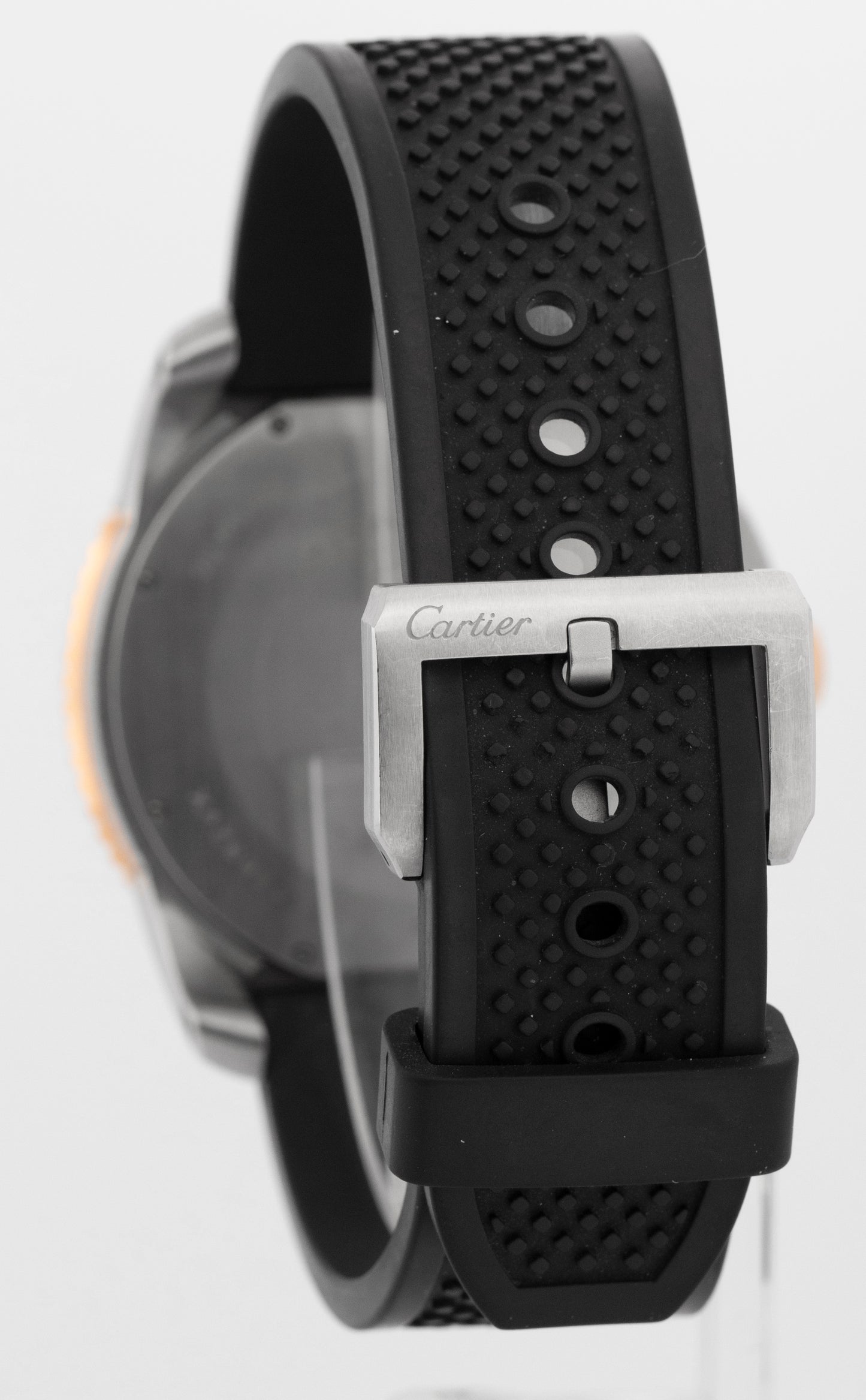 PAPERS Cartier Calibre Diver Date Two-Tone Rose Gold 42mm 3729 W7100055 Watch