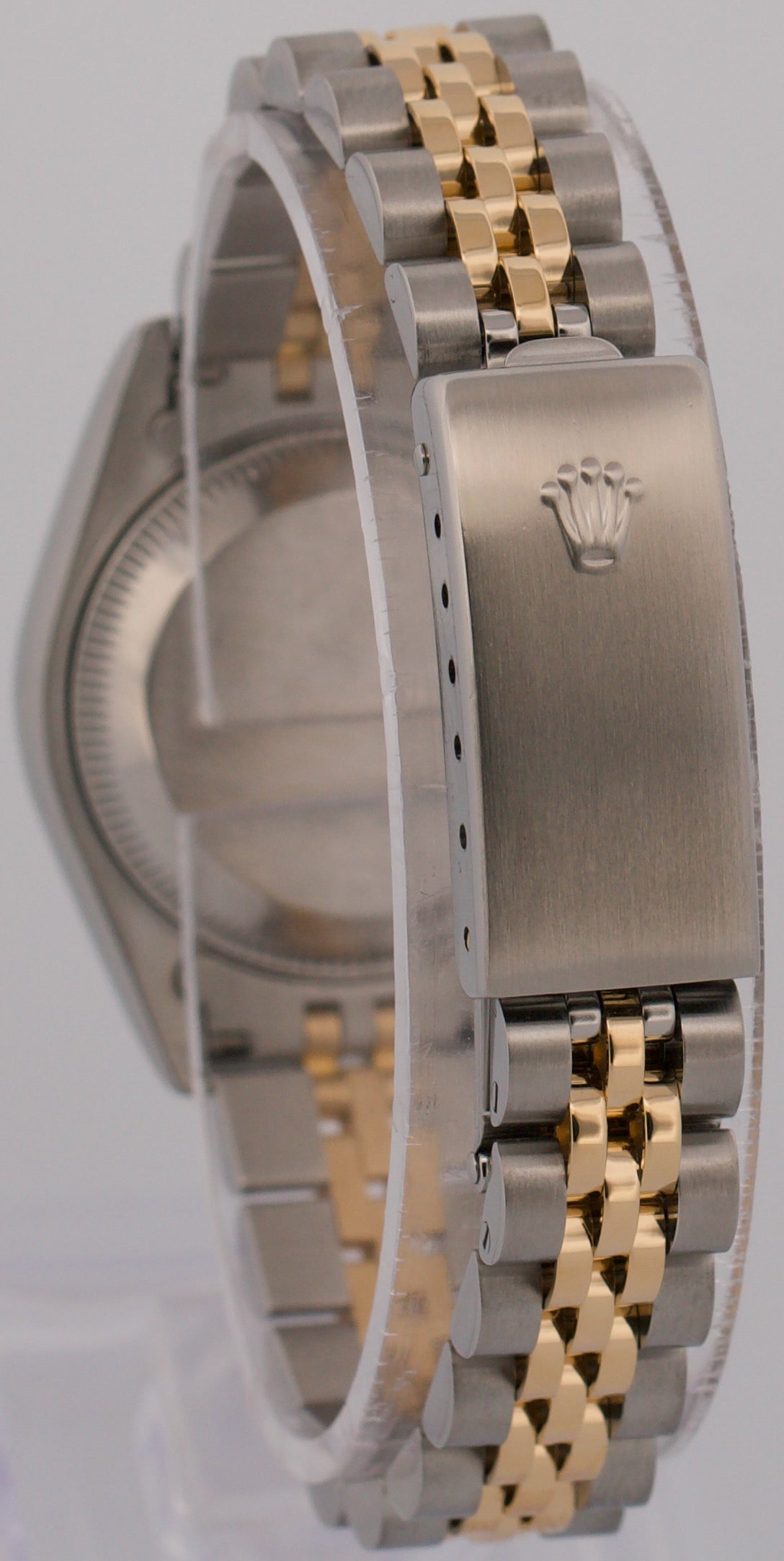 1994 PAPERS Rolex DateJust 26mm WHITE ROMAN 18K Gold Steel JUBILEE 69173 BOX