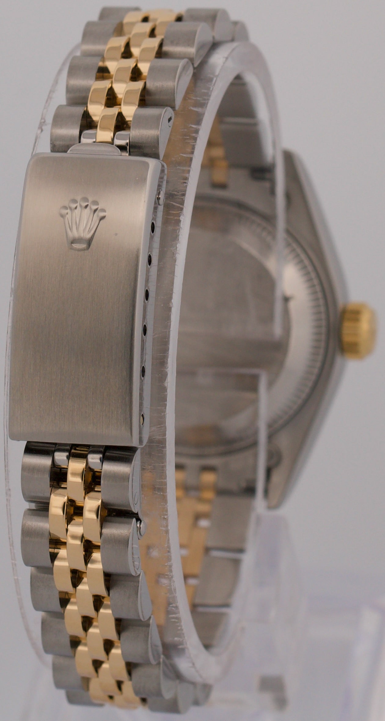 1994 PAPERS Rolex DateJust 26mm WHITE ROMAN 18K Gold Steel JUBILEE 69173 BOX