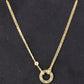 Cartier LOVE Pendant 2 DIAMONDS 18k Yellow Gold 6.3gr Adjustable Chain BOX