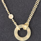 Cartier LOVE Pendant 2 DIAMONDS 18k Yellow Gold 6.3gr Adjustable Chain BOX