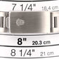 2004 PAPERS Rolex Oyster Perpetual Air-King SILVER Oyster 34mm Steel 14000M BOX
