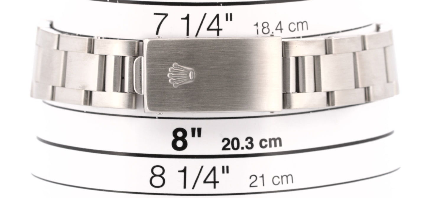 2004 PAPERS Rolex Oyster Perpetual Air-King SILVER Oyster 34mm Steel 14000M BOX