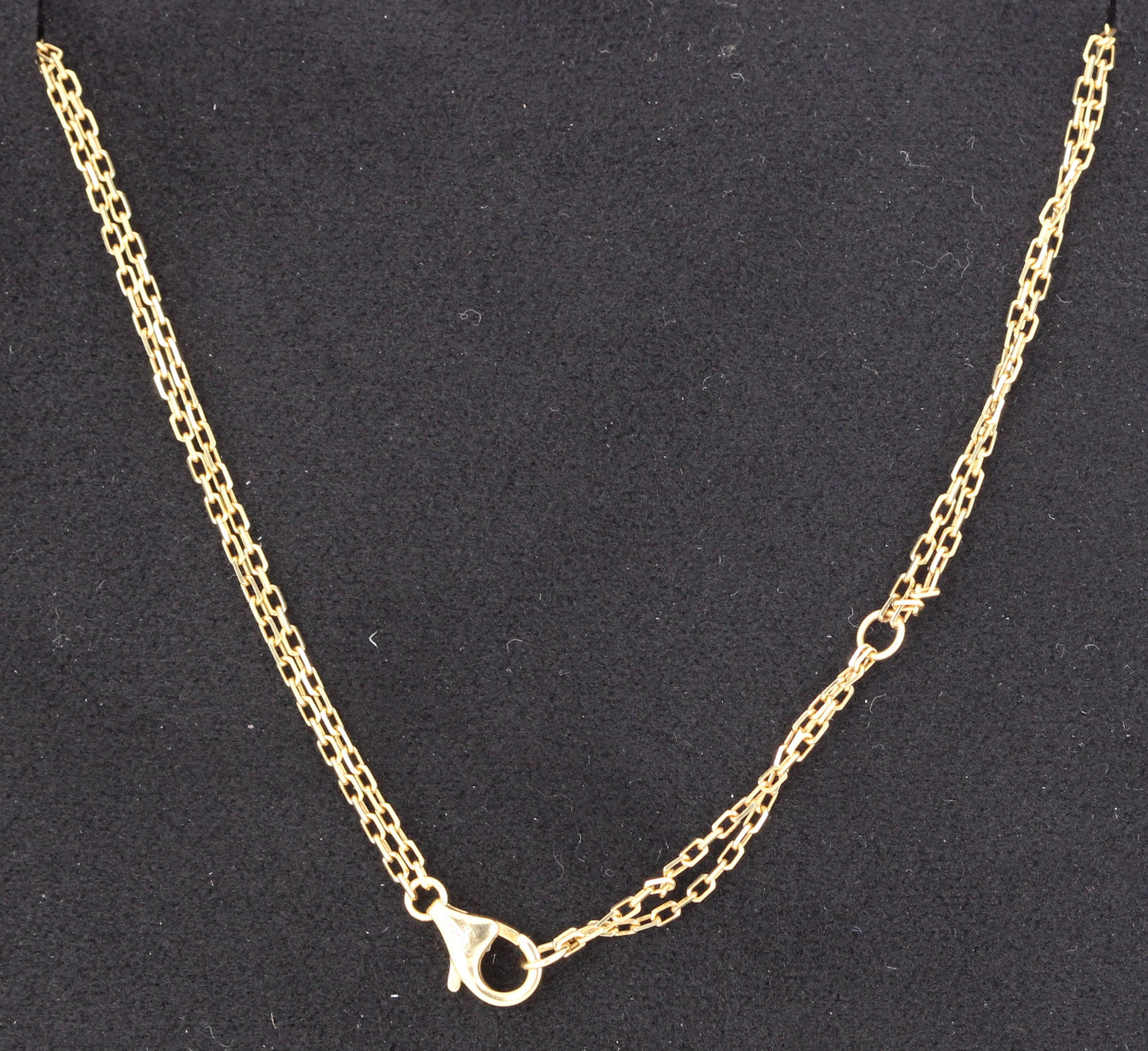 Cartier LOVE Pendant 2 DIAMONDS 18k Yellow Gold 6.3gr Adjustable Chain BOX