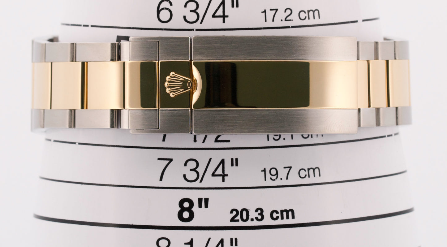 2023 PAPERS Rolex Sea-Dweller BLACK Two-Tone Steel 18K Gold 43mm 126603 BOX