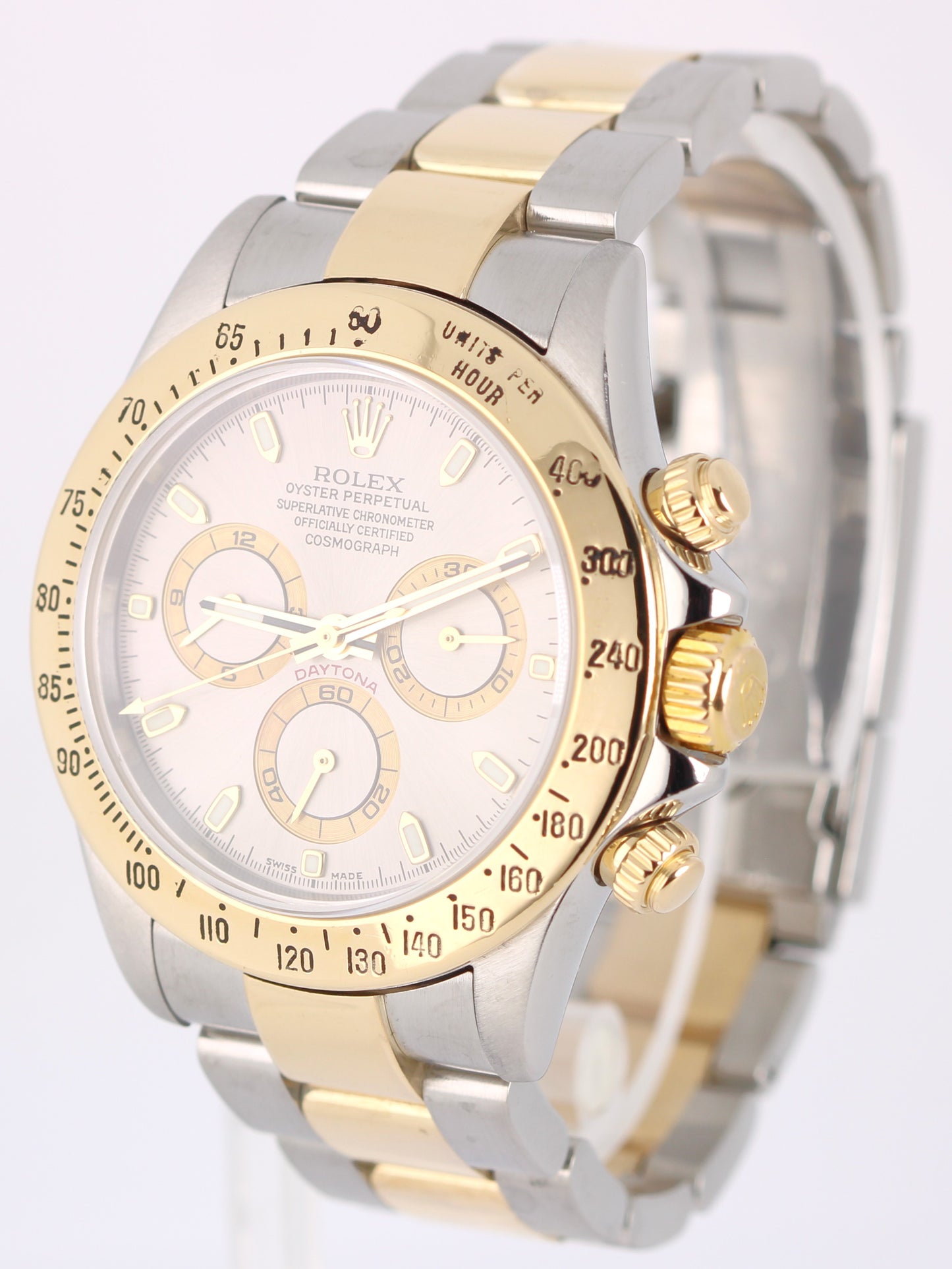 Rolex Daytona Cosmograph Two-Tone 18k Gold Steel Slate Gray 40mm 116523 Watch