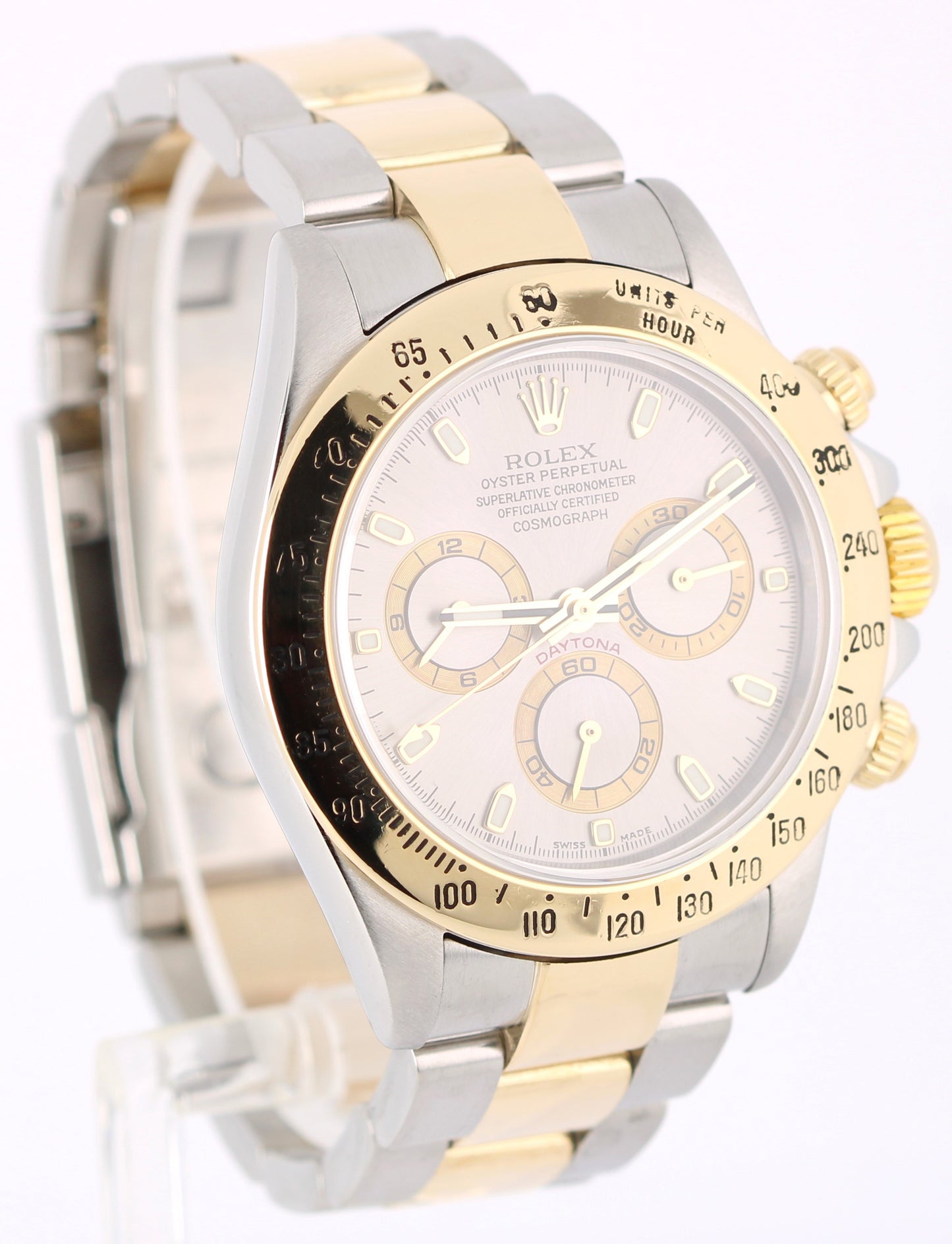 Rolex Daytona Cosmograph Two-Tone 18k Gold Steel Slate Gray 40mm 116523 Watch