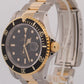 2021 RSC PAPERS Rolex Submariner Date 40mm BLACK Steel 18K Gold Watch 16613 BOX