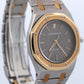 PAPERS Audemars Piguet Royal Oak GRAY 35mm Two-Tone 18K Gold Steel Watch 4100SA