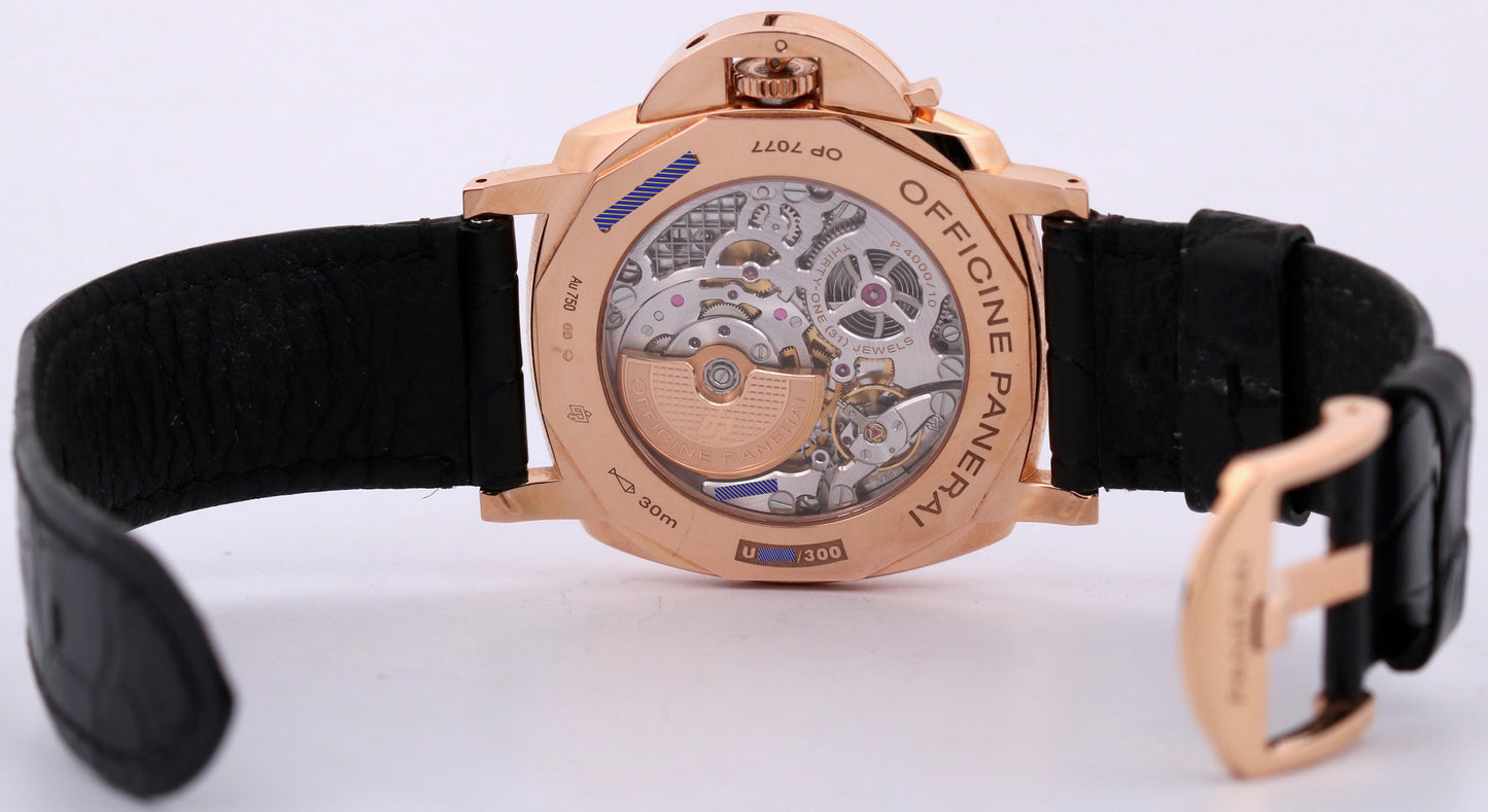 PAPERS Panerai Luminor Due PAM00675 18K Gold RHODIUM Leather 45mm PAM675 BOX