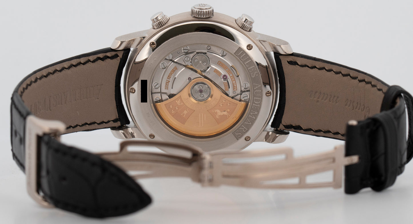PAPERS Audemars Piguet Jules Audemars CREAM White Gold 41mm 26100BC.OO.D002CR.01