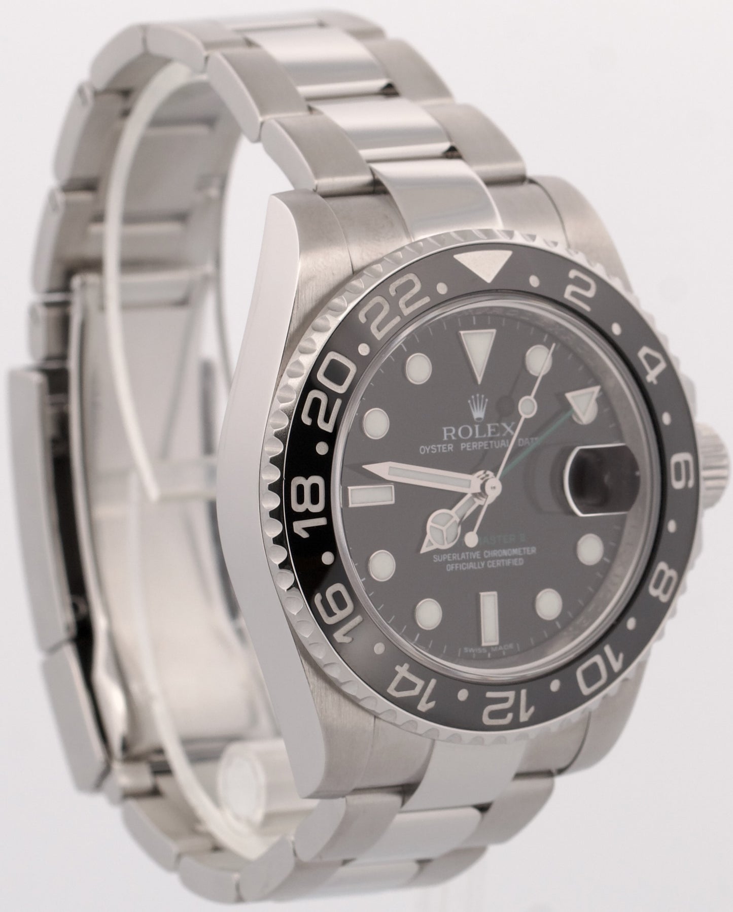 2010 PAPERS Rolex GMT-Master II BLACK Stainless Steel Ceramic 40mm 116710 LN BOX