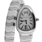 BVLGARI Serpenti Spiga WHITE Stainless Steel 35mm SP35S / 102182 Watch