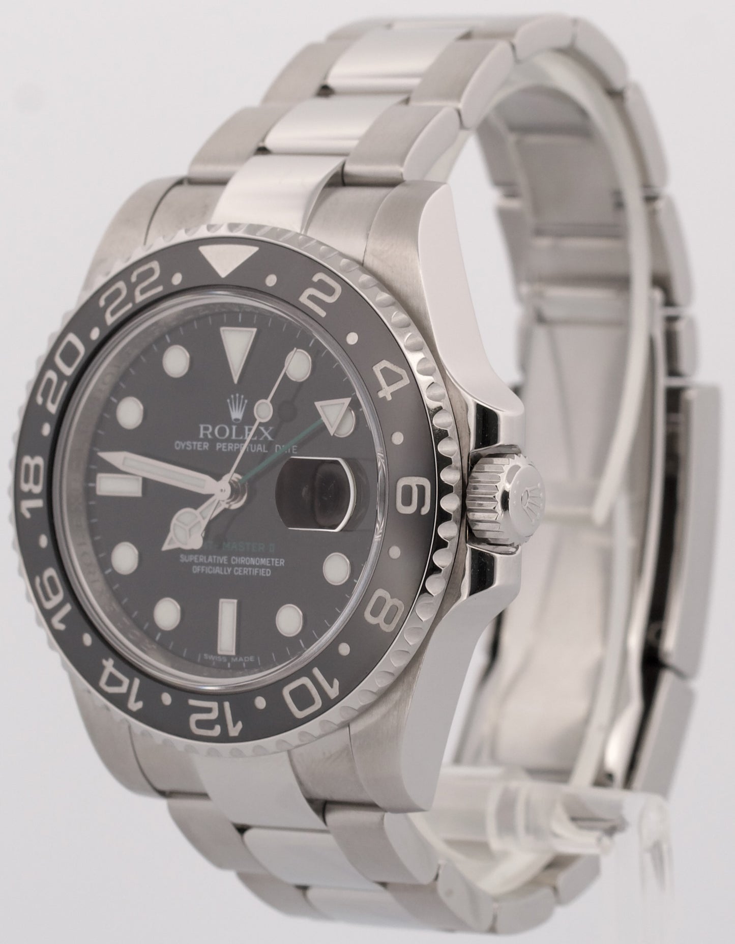 2010 PAPERS Rolex GMT-Master II BLACK Stainless Steel Ceramic 40mm 116710 LN BOX