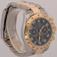 Rolex Daytona Cosmograph 40mm BLUE RACING 18K Yellow Gold Steel Watch 116523 BOX