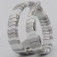 BVLGARI Serpenti Spiga WHITE Stainless Steel 35mm SP35S / 102182 Watch