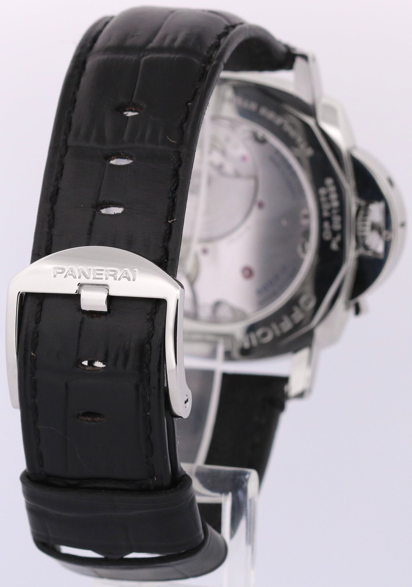 Panerai Luminor Due PAM00674 Black Stainless Steel Leather 45mm PAM674 BOX