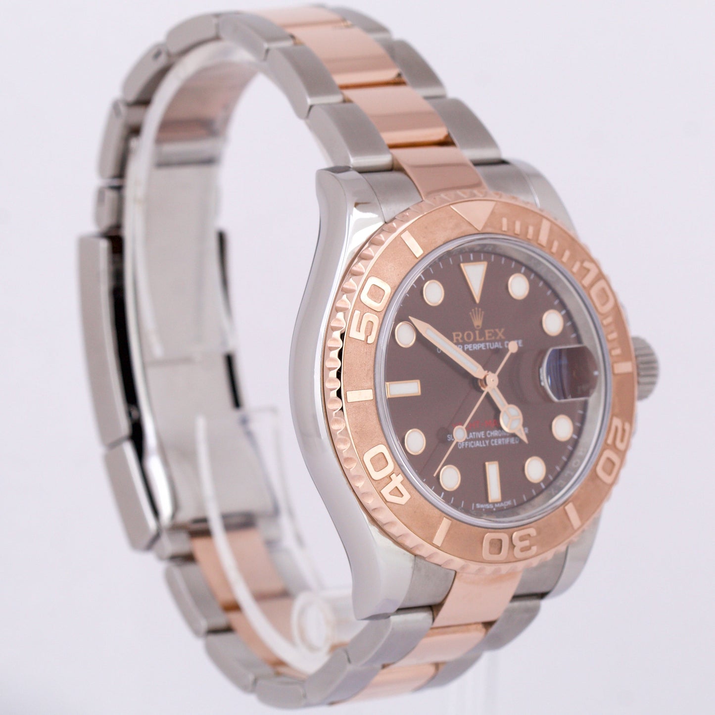 MINT PAPERS Rolex Yacht-Master CHOCOLATE 40mm 18K Rose Gold Steel YM1 116621 BOX