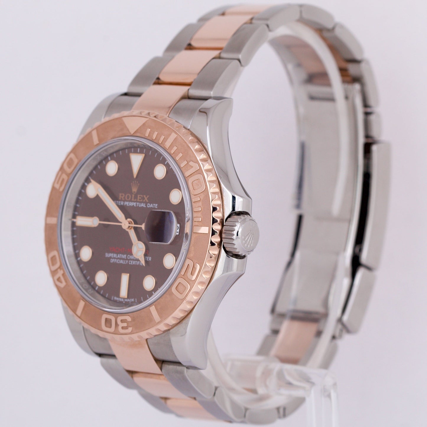 MINT PAPERS Rolex Yacht-Master CHOCOLATE 40mm 18K Rose Gold Steel YM1 116621 BOX