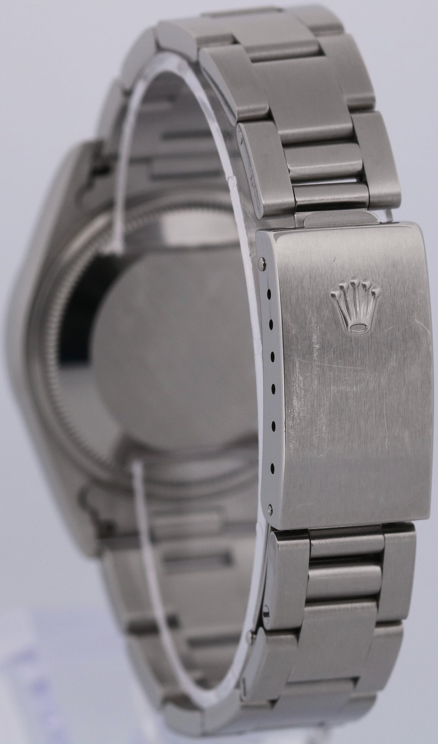 UNPOLISHED Rolex Oyster Perpetual Air-King BLUE Steel OYSTER 34mm 14000 Watch