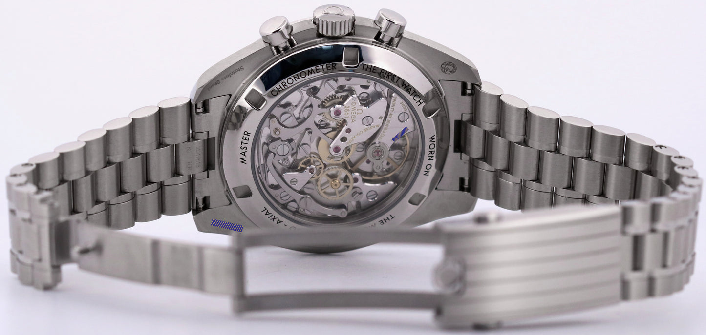 PAPERS Omega Speedmaster Moonwatch WHITE 42mm Steel 310.30.42.50.04.001 BOX