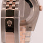Rolex DateJust 41mm SUNDUST PINK Steel 18K Rose Gold JUBILEE Fluted 126331 BOX