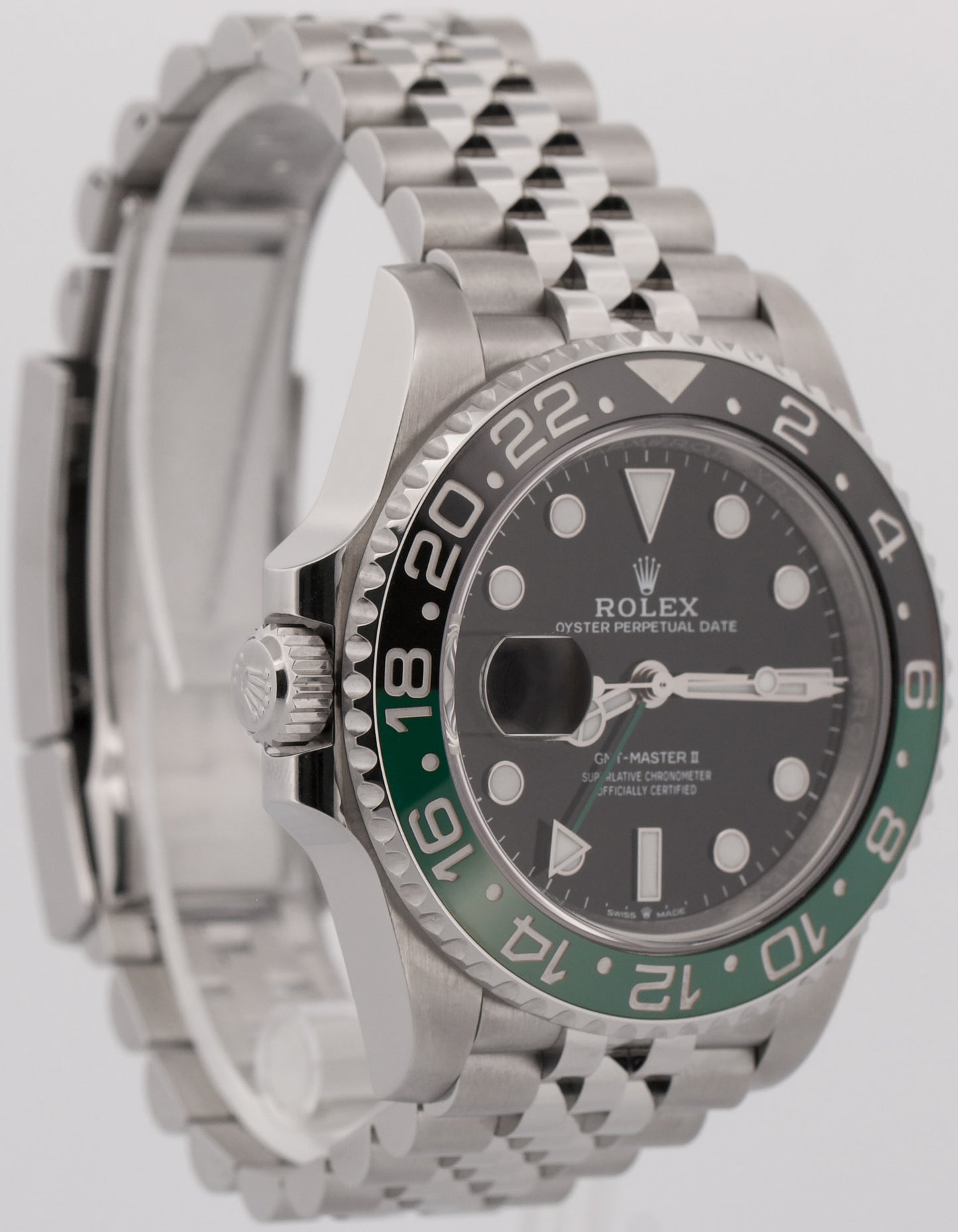 2024 PAPERS Rolex GMT-Master II SPRITE Green Black JUBILEE Watch 126720 VTNR BOX