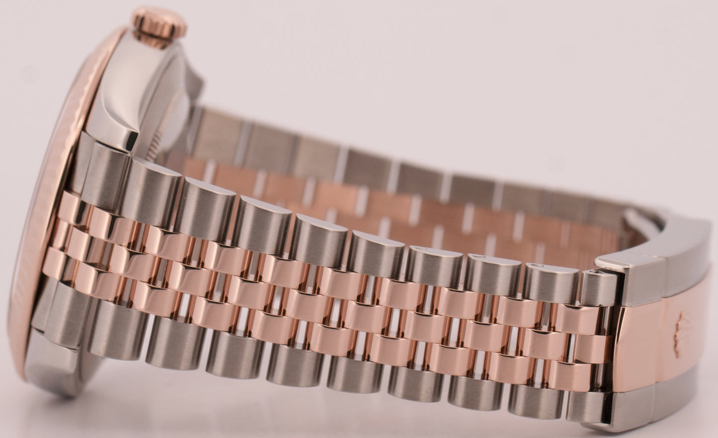 Rolex DateJust 41mm SUNDUST PINK Steel 18K Rose Gold JUBILEE Fluted 126331 BOX